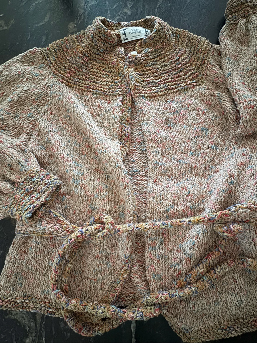 Vintage Sandy DAndrade Artisan Knit wearable art
